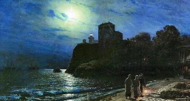 Lev Lagorio -Moonlit Night By The Sea